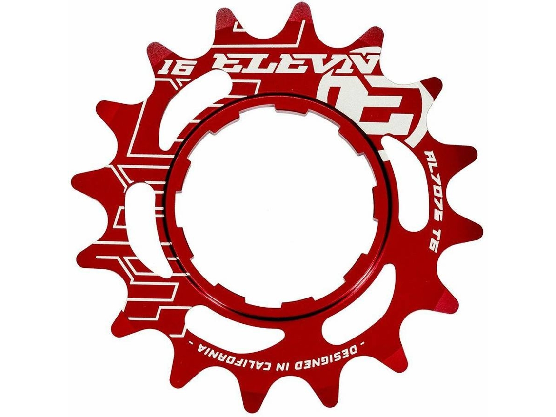 Roda Dentada de Alumínio Elevn 18T (Vermelho - TU)