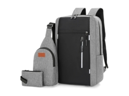 Mochila Escolar Duradera Odm/obm 3en1 Gris