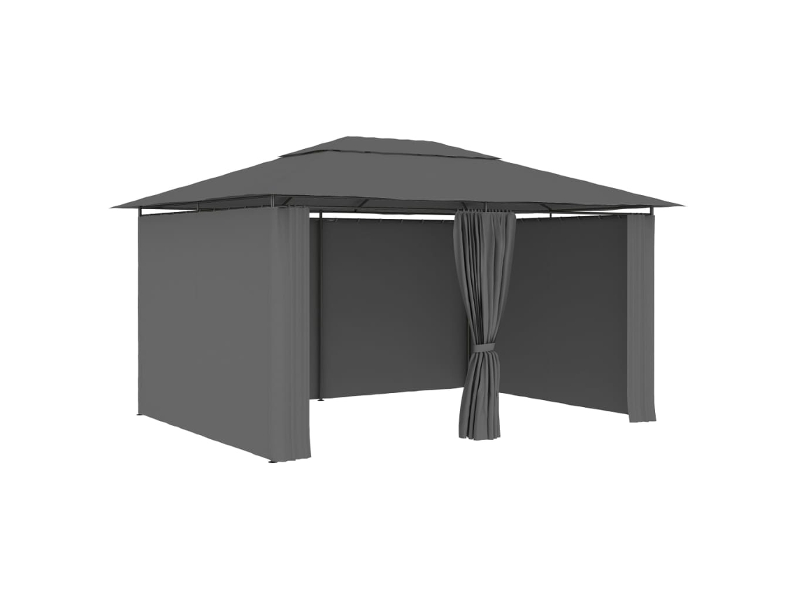 Barraca De Jardim Com Cortinas 4x3 M Antracite Dkd Home Decor