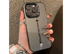 Capa Para Iphone 17 Pro Laser Airplane H367p2 Cinza