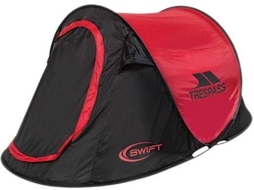 Tenda de Campismo TRESPASS Swift2 (2 Pessoas - Vermelho)