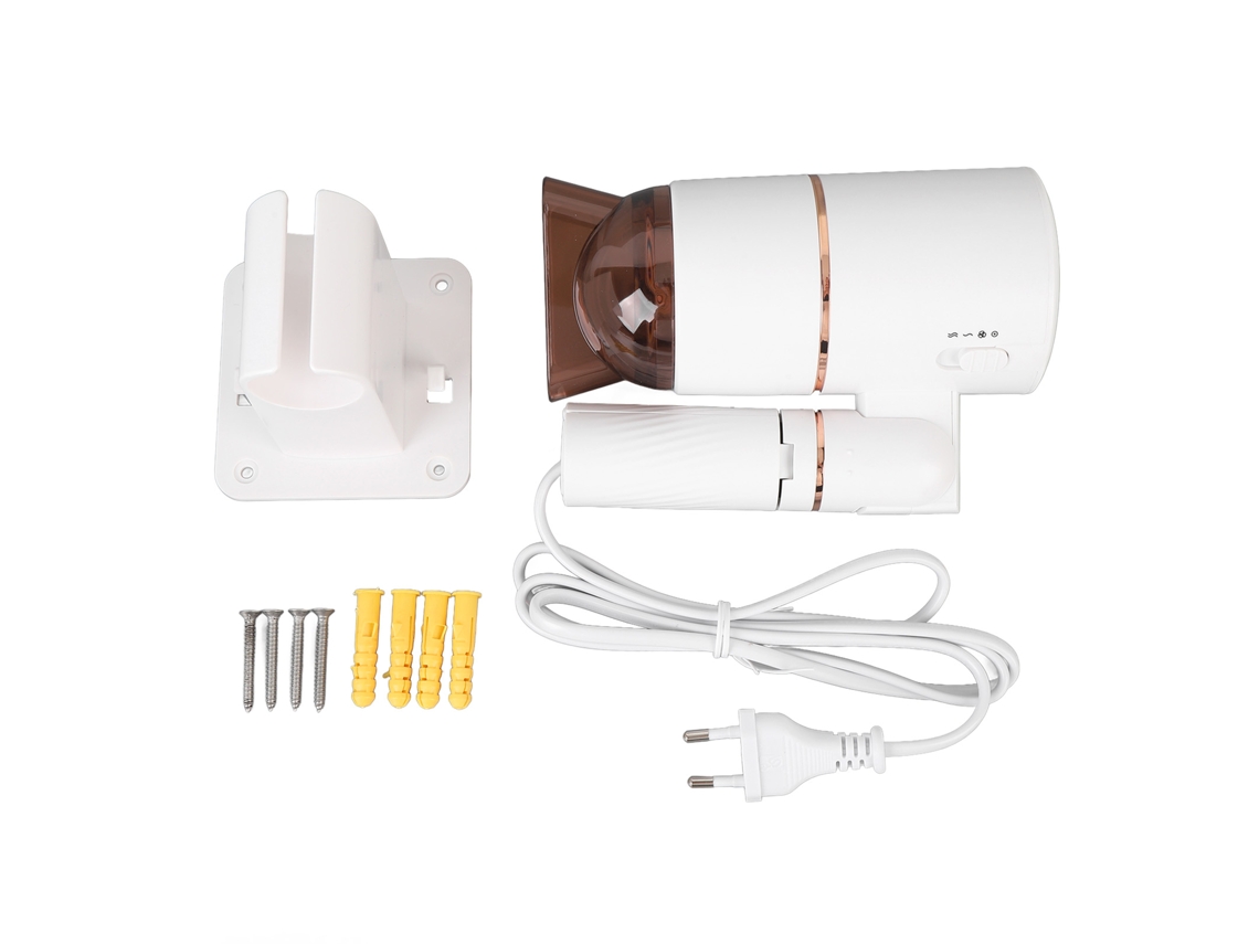 Secador De Cabelo Íonico De Secagem Rápida Com Cabo Plegável E Base Tripé 3 Configurações De Calor Para Casa E Viagem Plugue Eu 220v