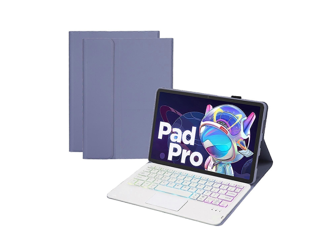 Capa De Couro Para Tablet Am20-as Com Textura De Pele De Cordeiro, Retroiluminação, Teclado Touchscreen Bluetooth E Compatível Com Lenovo Xiaoxin Pad