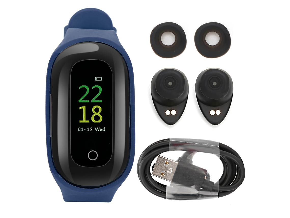 Pulseira inteligente com fones de ouvido Bluetooth 5.0 EOOCOO