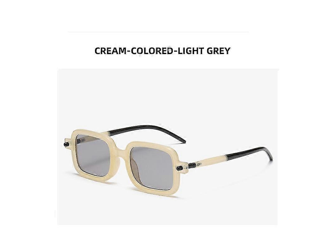 Óculos De Sol Quadrados Da Moda, Novos, Para Mulheres E Homens, Vintage, De Grife, Punk, Com Lentes Transparentes E Espelhadas, Uv400c9