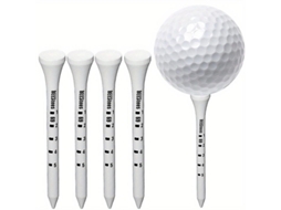 100 Tees de golfe profissionais de madeira branca Slowmoose 83 mm