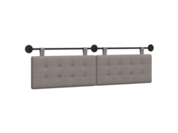 Conjunto 1 Cabeceira De Quarto Vidaxl Castanho-acinzentado Tecido (170 X 55 X 5 Cm)