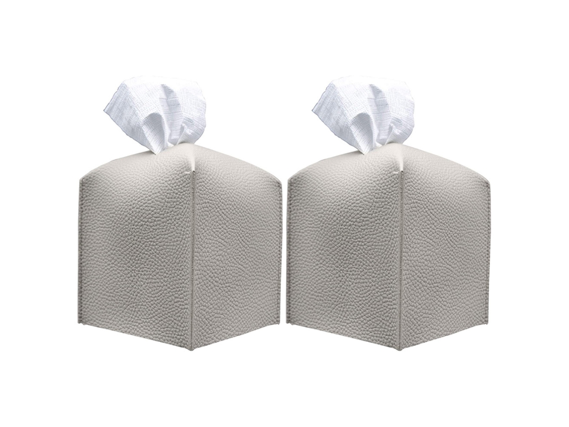 2 Sacos de Tecido Domésticos Simples e Elegantes Sacos de Armazenamento de Tecido de Couro Pu