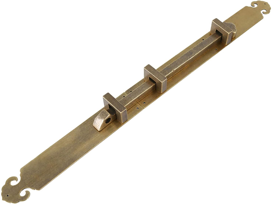 Fechadura De Ferrolho Deslizante, Trinco De Ferrolho Antigo, Fechadura Deslizante De Latão 50cm