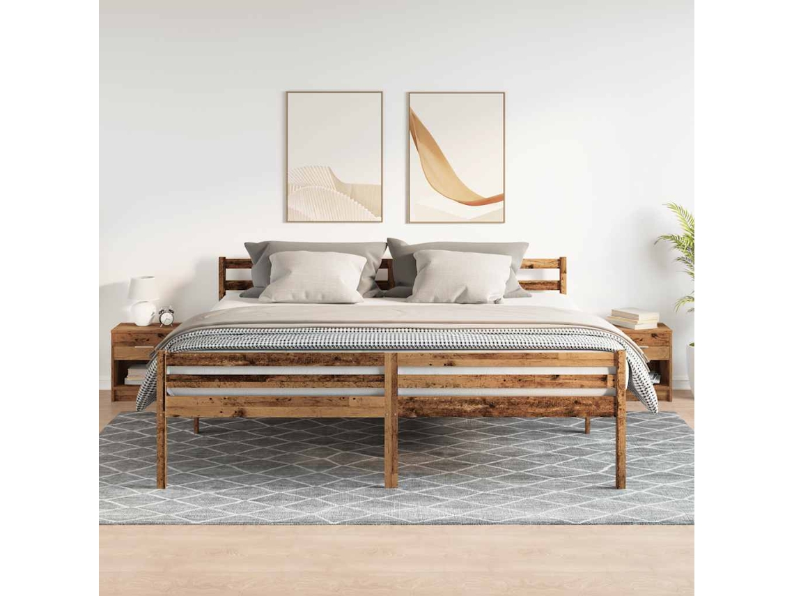 Vidaxl Mesas De Cabeceira 2 Pcs Com Gaveta 39x28x41 Cm Madeira Velha