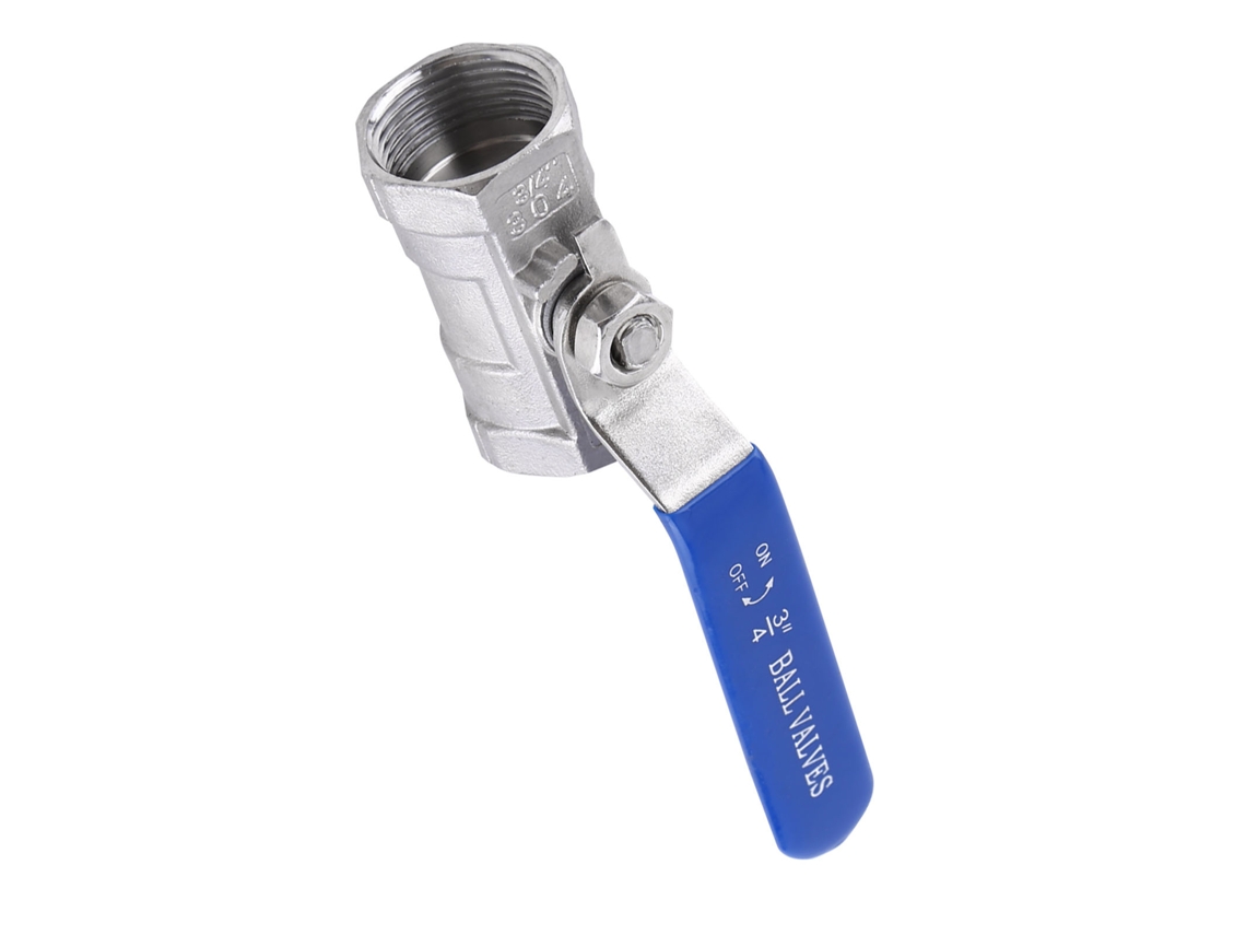 Válvula De Esfera Feminina Em Aço Inoxidável 304 Da Laxiscreed Com Corte E Compatível Com 3/4" Bsp