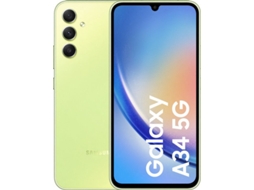 Galaxy A34 5G (dual sim) SAMSUNG (Recondicionado  - Marcas Mínimas - 128 Go -  Verde)