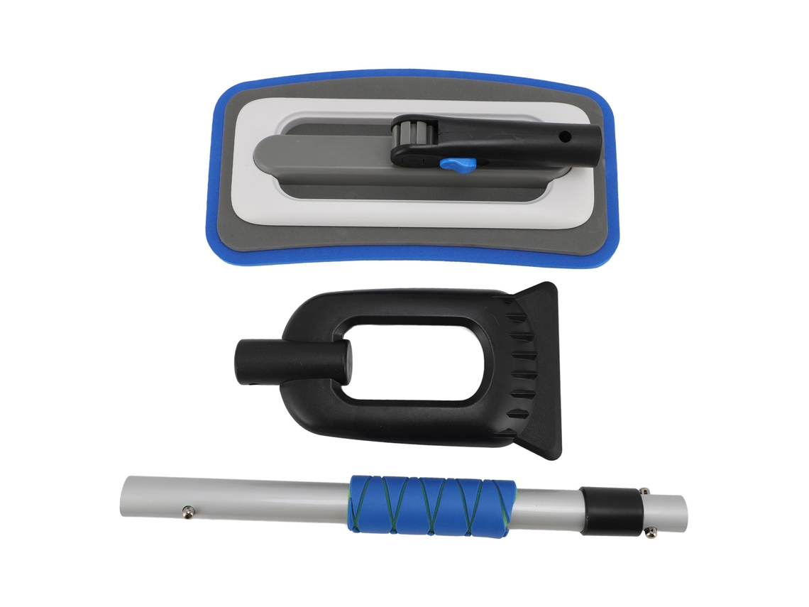Raspador de Gelo e Vassoura de Neve para Carro com Cabo Ergonômico Liga de Alumínio Azul S/MARCA
