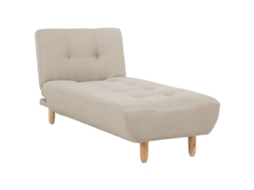 Chaise longue BELIANI Alsten de Poliéster Creme 163x180x80