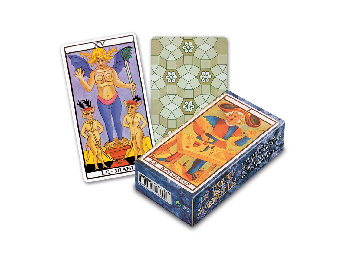 Baralho de Tarot FOURNIER 78 Cartas Marselha Inclui Instruções
