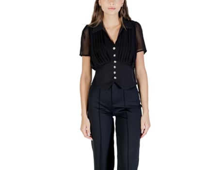 T-shirt De Mulher Morgan De Toi Blouses Oplia Poliéster Preto (42)