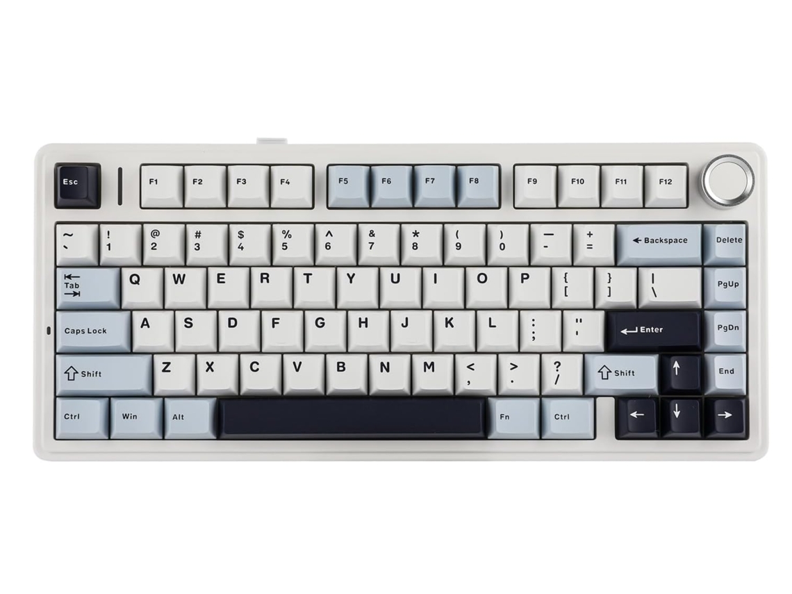 Teclado Mecanico Aula F75 Gasket Mechanical Keyboard, Wireless, Fon Five Layer Pads, Knob, Rgb