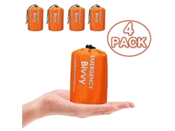Kit Com 4 Sacos De Dormir Térmicos Impermeáveis​​ Emergência Para Camping