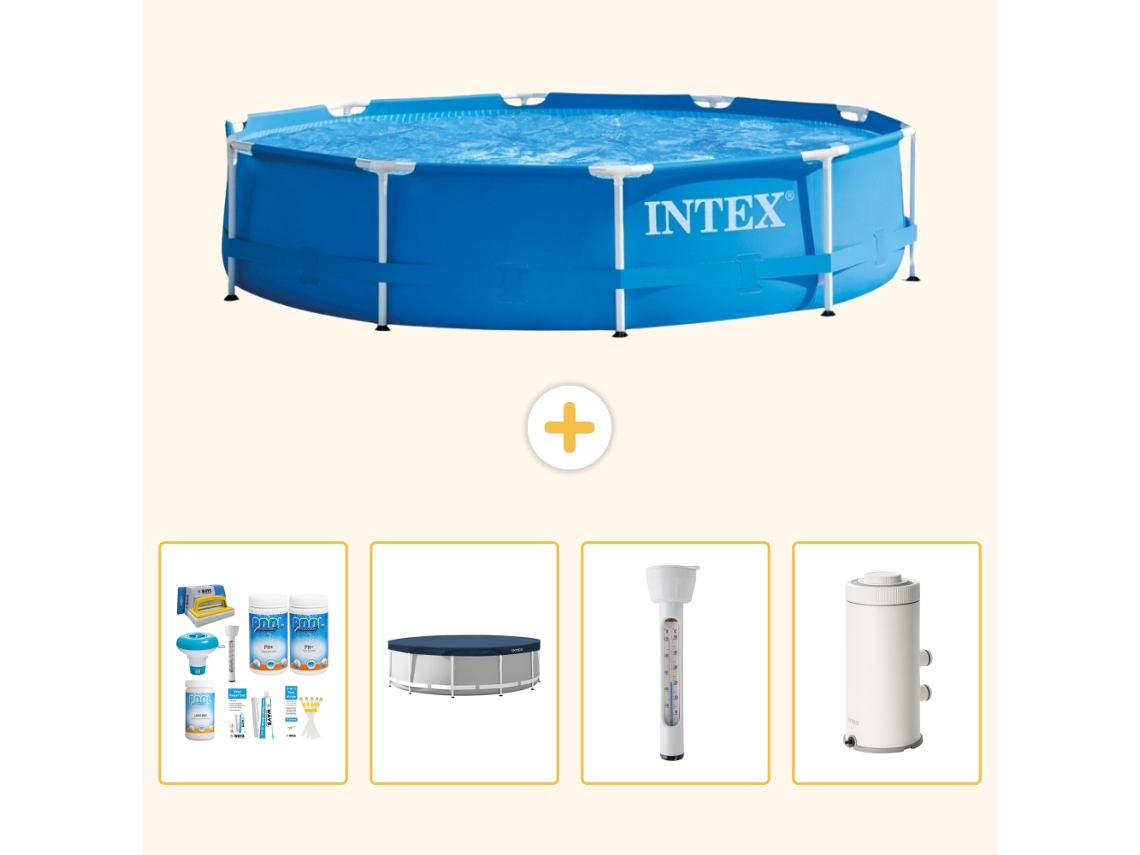 Intex Piscina Com Estrutura Redonda - 366x76 Cm - 5-peças S63