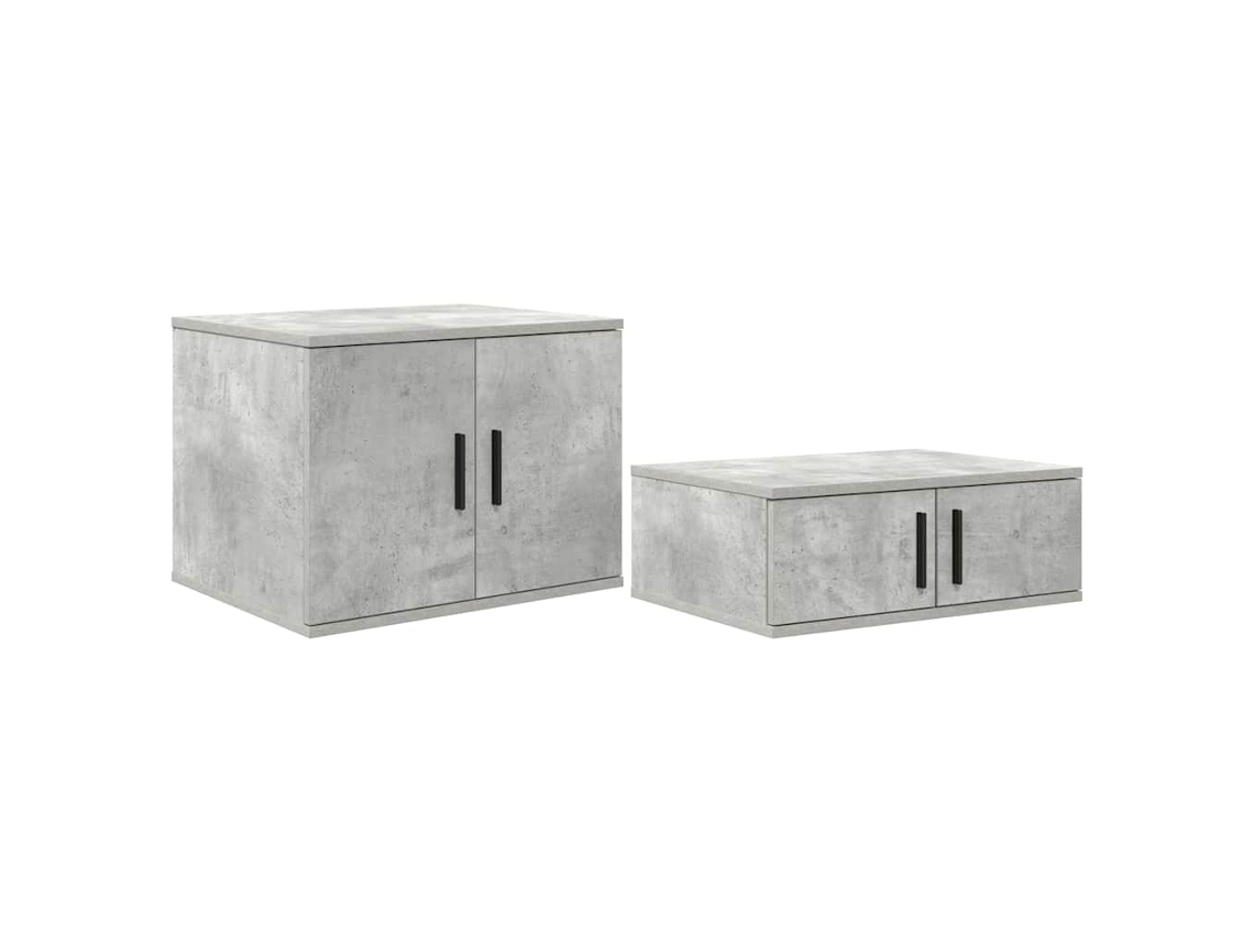 Armário de Arrumação 2 Pcs Cinzento 103 X 41 X 40 Cm MAISON EXCLUSIVE