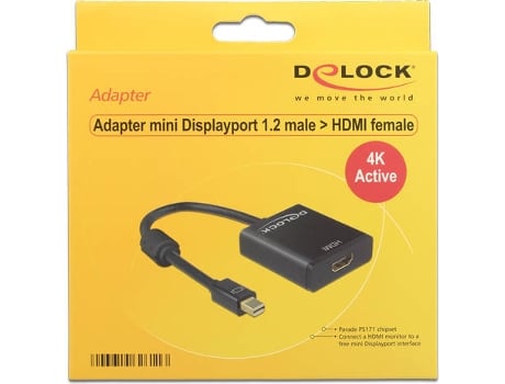 Adaptador HDMI DELOCK (Mini DisplayPort - HDMI)