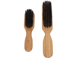 Conjunto De Escova E Pente Para Barba, 2 Peças, Escova Reforçada, Cabo Ergonômico, Portátil, Cuidados Com Os Cabelos Em