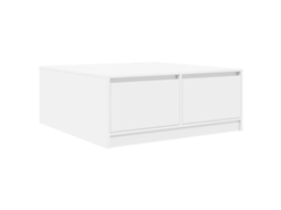Mesa de centro com gavetas 100x100x40 cm branca MAISON EXCLUSIVE