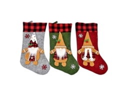 3 Meias De Natal Para Decoração De Natal, Meias De Natal 3d, Sacola De Presente. Loja Olysi
