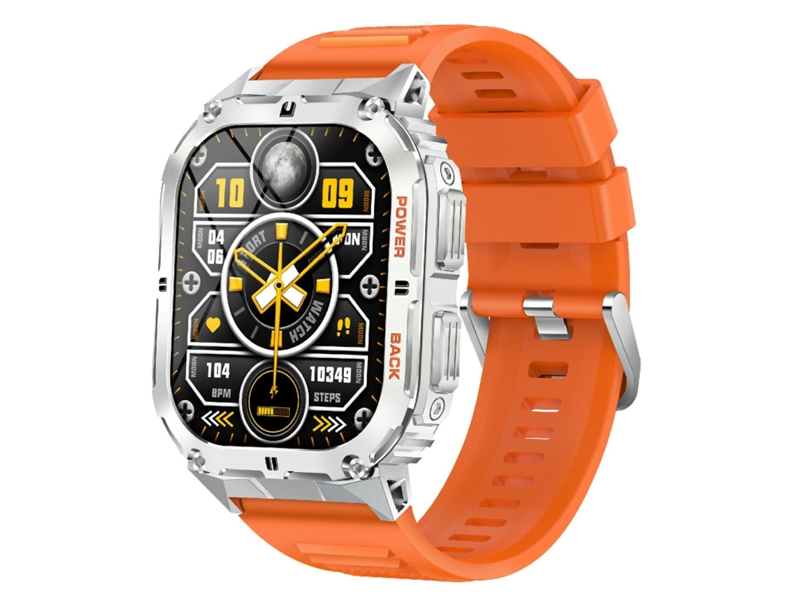 Smartwatch Esportivo Bt5.0 De 1,96 Polegadas Mdug (laranja)
