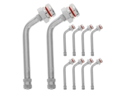 Extensores de Válvula Pneumática para Caminhões de Fácil Instalação, Conjunto de 10, Liga Leve.