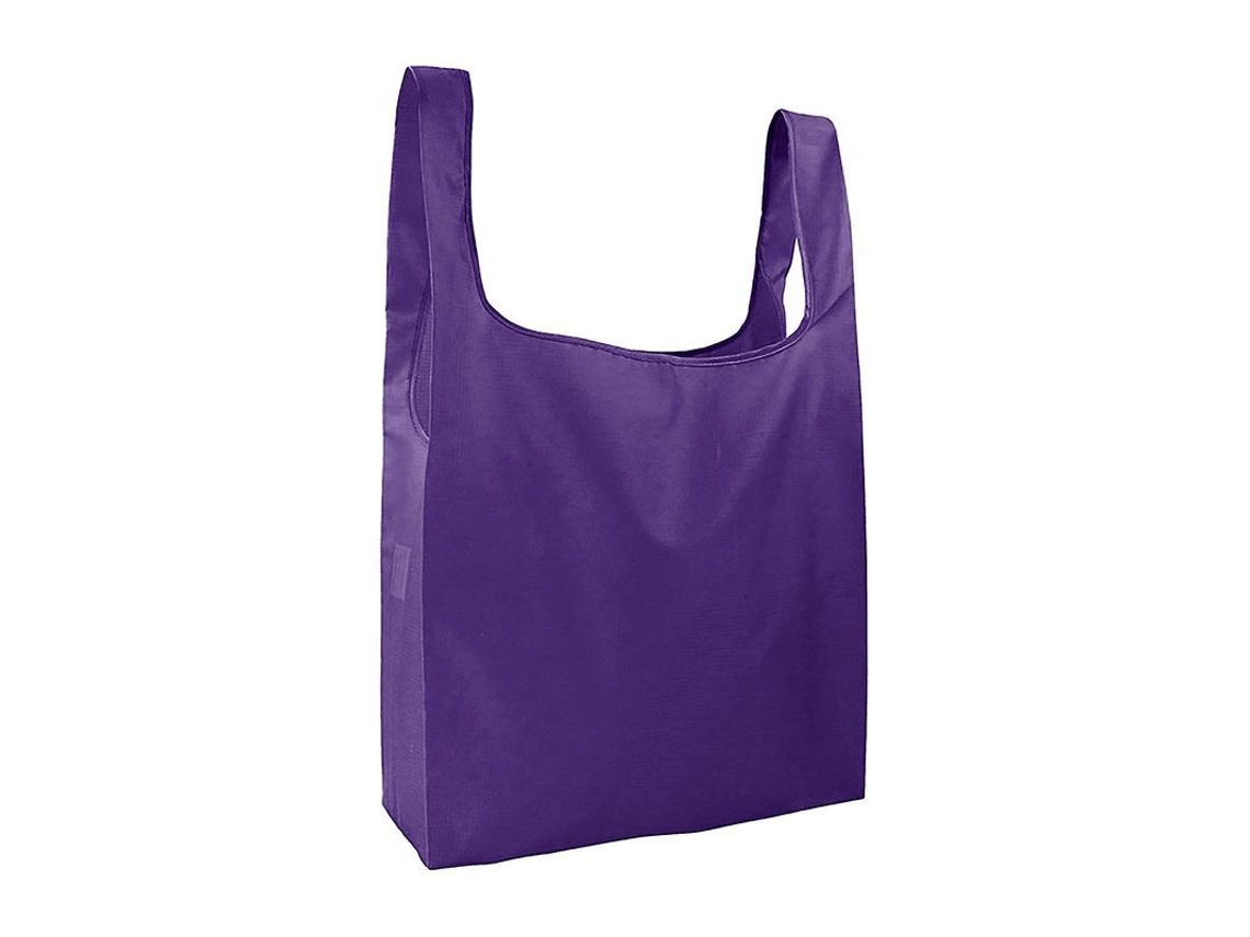 Bolsa De Compra Plegable Reutilizable Resistente Con Capacidad Grande Impermeable Lavable Para Supermercado Viajes Púrpura