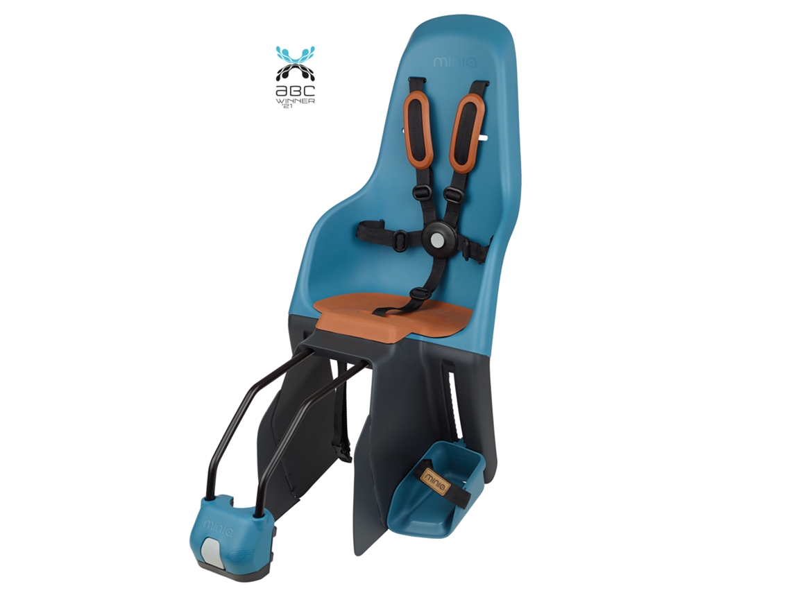 Cadeira Bicicleta Traseira Criança Quadro MINIA Azul Netuno