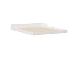 Conjunto 1 Estrado De Cama Plataforma Vidaxl Branco Madeira De Pinho Maciça (140 X 210 Cm)