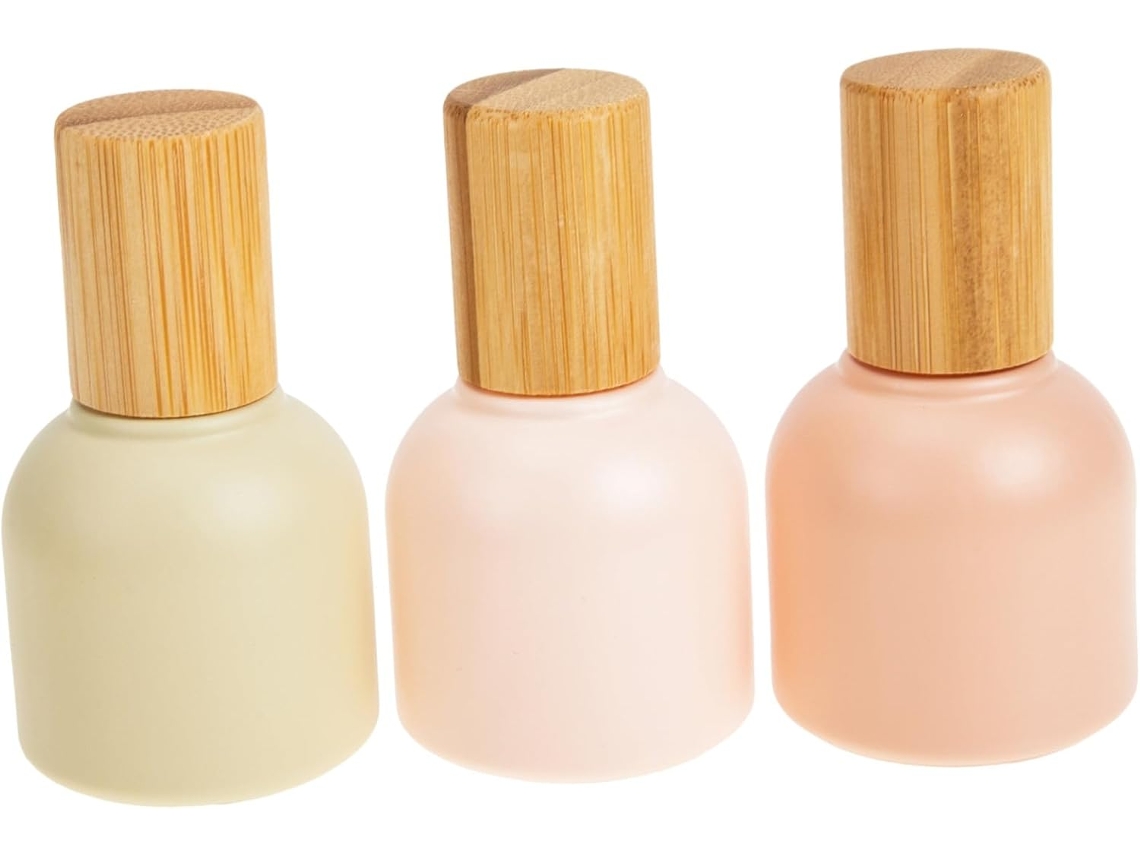 Conjunto De 3 Frascos De Perfume De Vidro Para Viagem