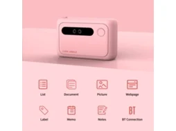 Impressora Térmica Portátil Mini Pocket 203dpi Conexão Bt Sem Tinta para Fotos Rótulos Notas com Papel Térmico