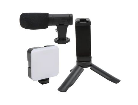 Kits De Gravação De Vídeo Para Vlogging Kits De Filmagem Profissionais Para Smartphone Vlog Com Microfone De Luz De Garosa