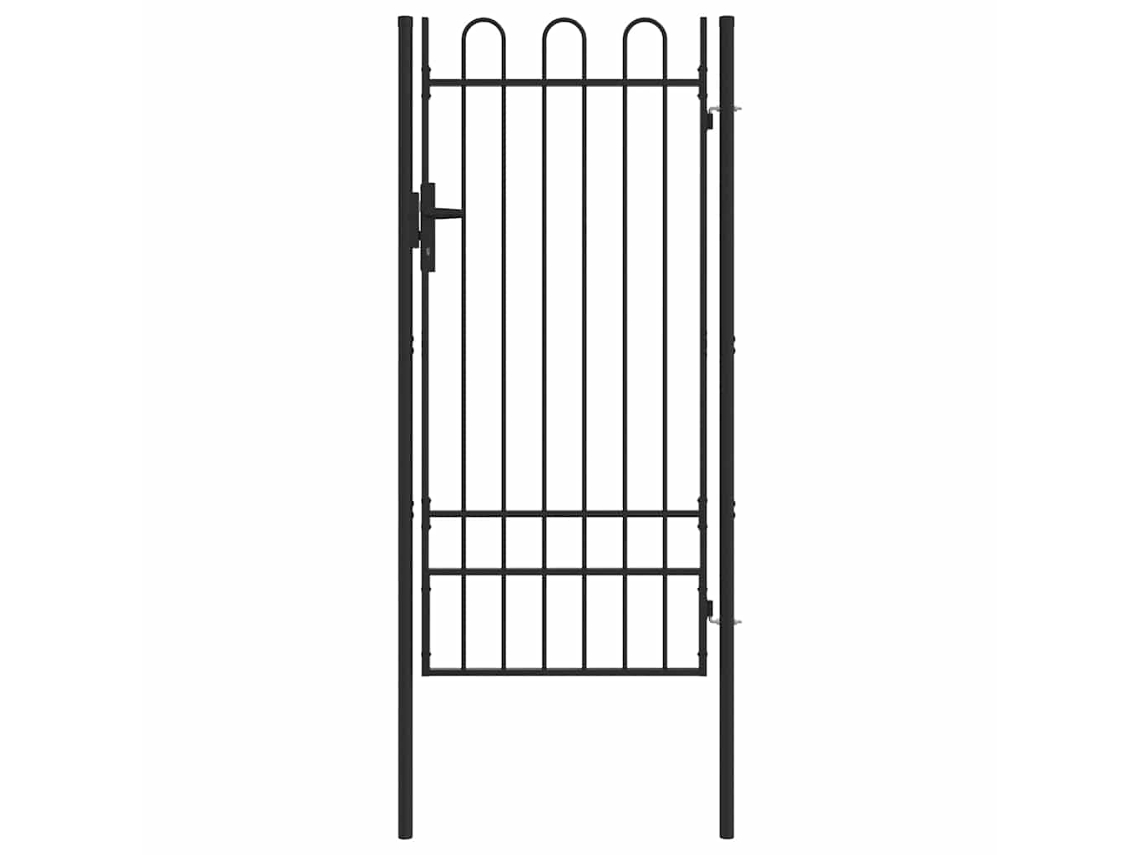 Conjunto 1 Portão De Cerca Vidaxl Cinzento Aço Revestido A Pó (103 X 250 Cm)