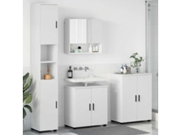 Vidaxl Conjunto De Móveis Para Banheiro 4 Unid. Branco 61 X 35 X 64 Cm
