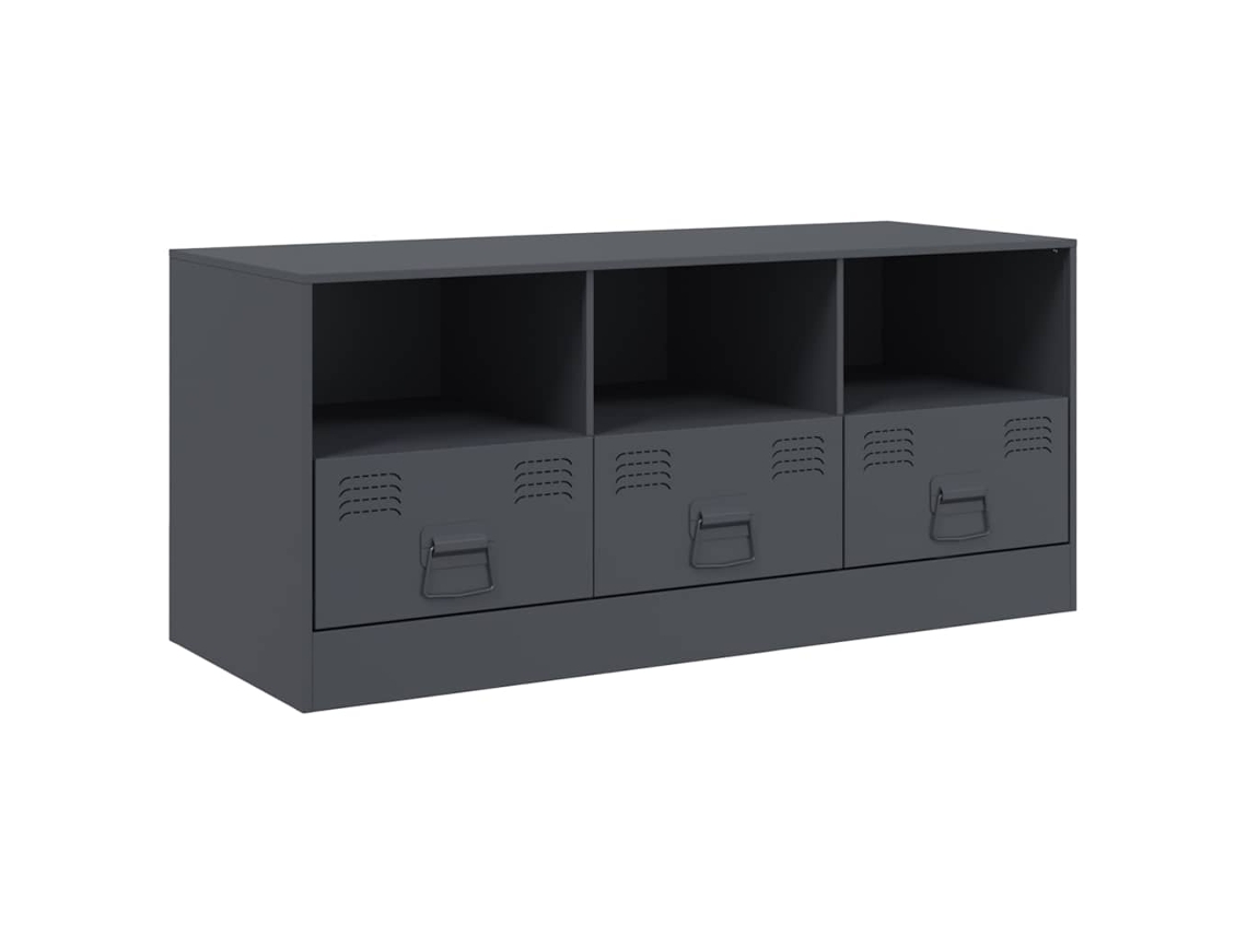 Móvel de Tv 99x39x44 Cm Aço Antracite MAISON EXCLUSIVE