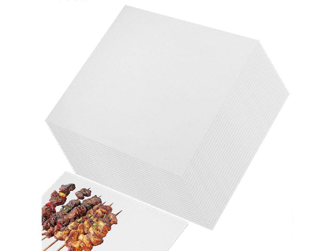 50 Folhas De Papel Manteiga Antiaderente Para Fritadeira, Ideal Cozinhar No Vapor E Grelhar.