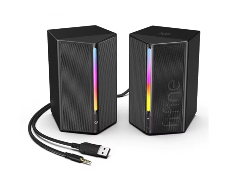 Caixas De Som Gaming Fifine Com Surround Usb Rgb Para Pc/laptop/ps4/ps5