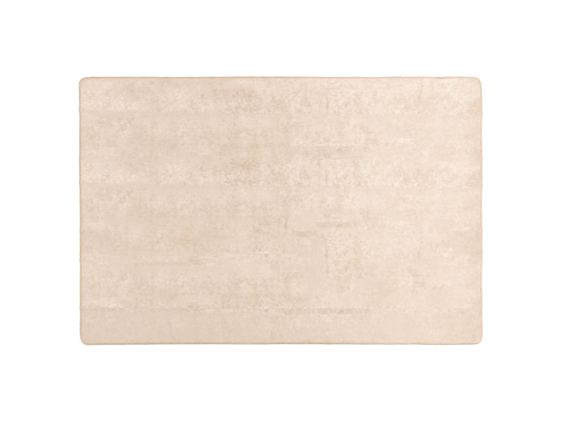 Conjunto 1 Tapete Runner Vidaxl Creme Poliéster (120 X 170 Cm)