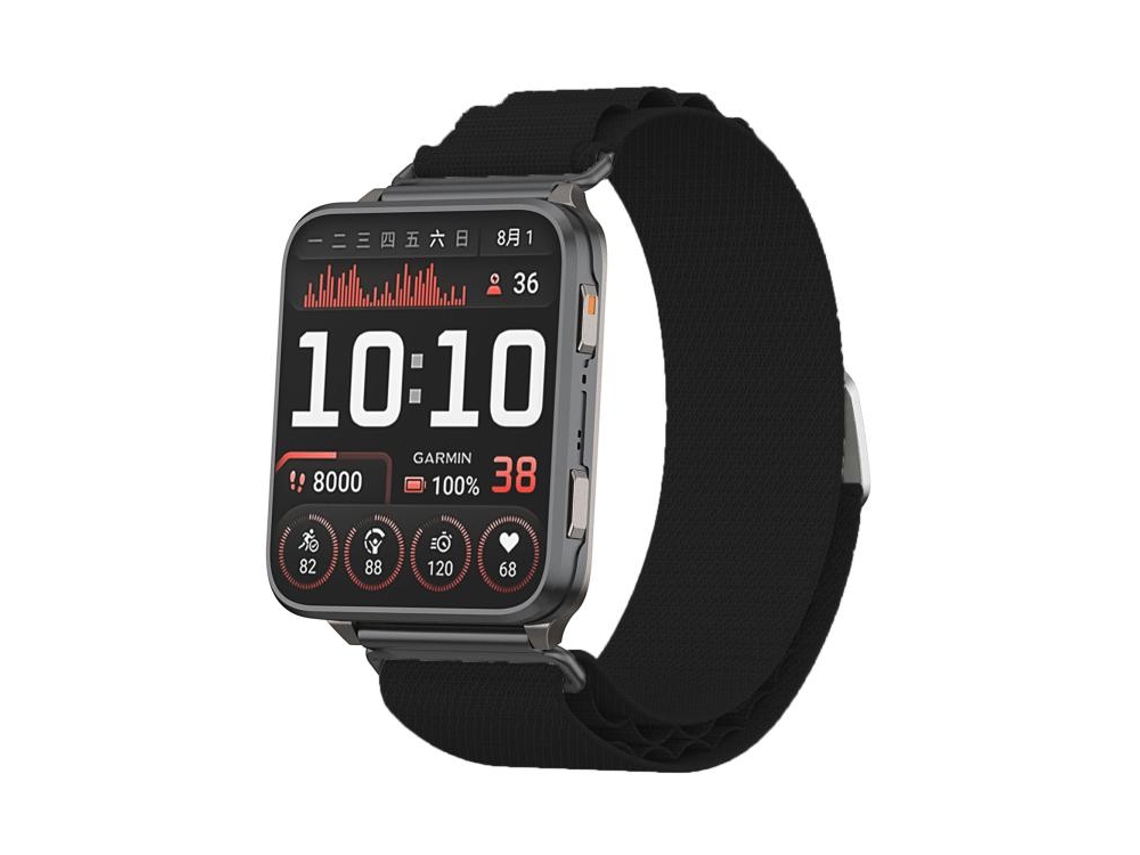 Bracelete para Garmin Ocean silicone bicolor com fivela dupla preta e cinza XIAOMOYU (22mm)