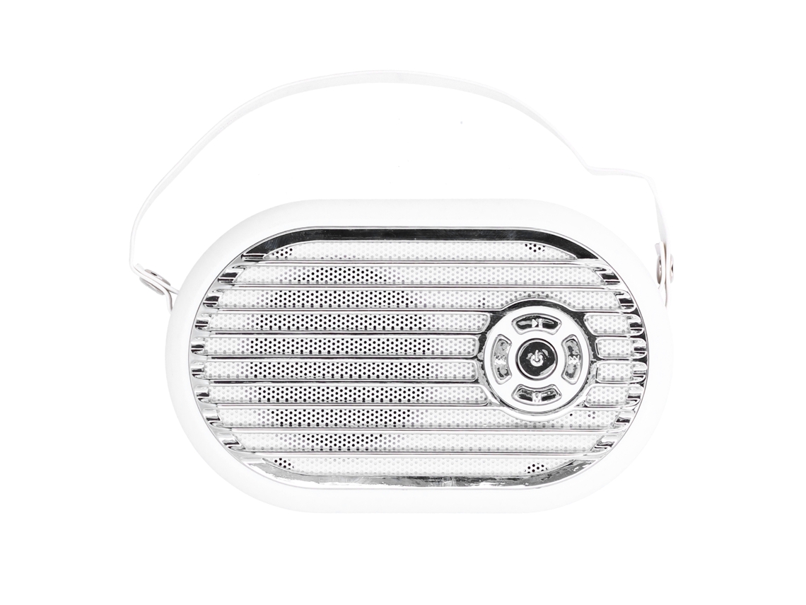 Aetheria alto falante Bluetooth Portátil Mini Sada Q6 Wireless 5.0 com Bateria 2000mah e Microfone Branco