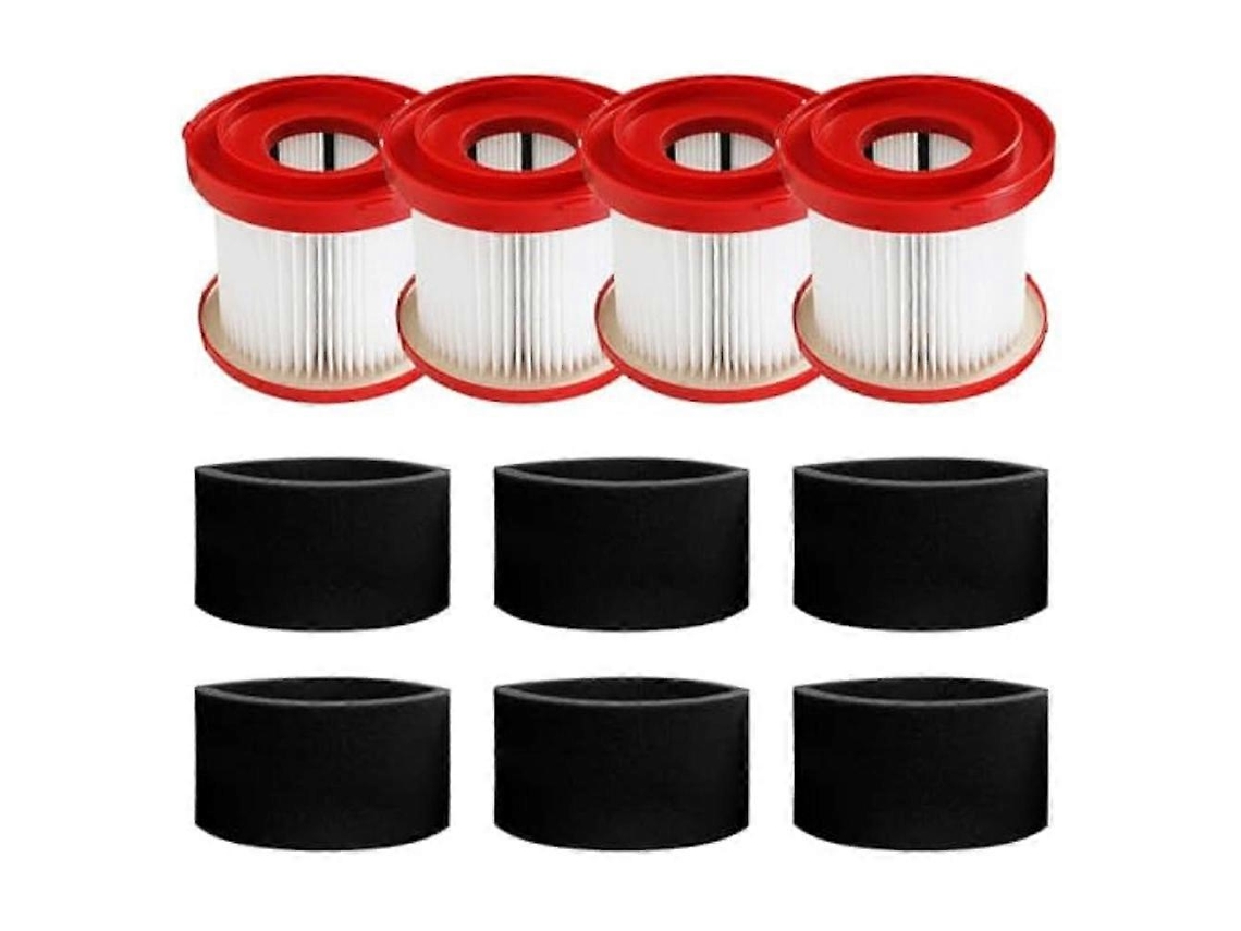 4 Filtros 49-90-1900 E 6 Filtros De Esponja 49-90-2015 Para Aspirador De Pó E Água Sem Fio De 2 Galões (0880-20)_ptg