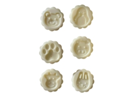 Forma Para Mooncakes Com 6 Carimbos, Em Plástico Abs, Para Bolos De Pasta De Feijão, Forma Para Sobremesa De Gelo Prensada À Mão, Ideal Para Amantes D
