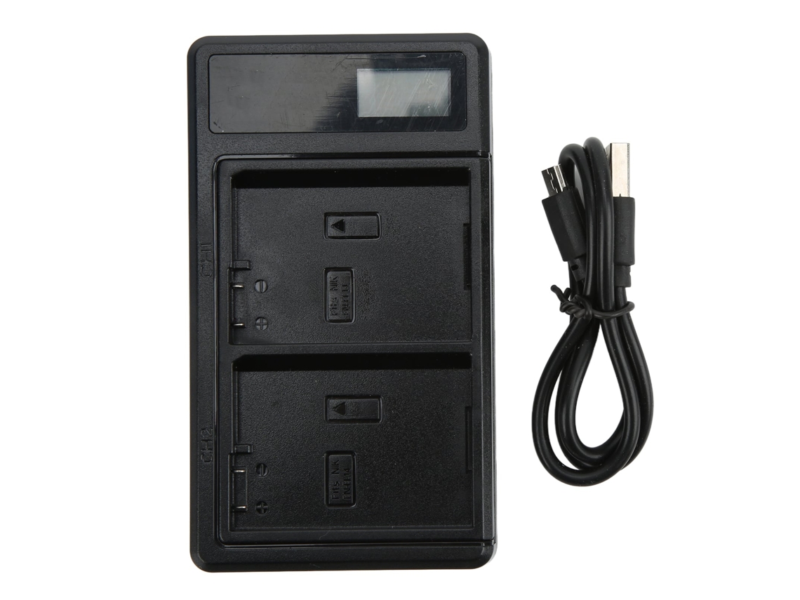 2026 cargador Dual de Baterías En‑el14 com Lcd para Nikon, Cargador Usb para En‑el14