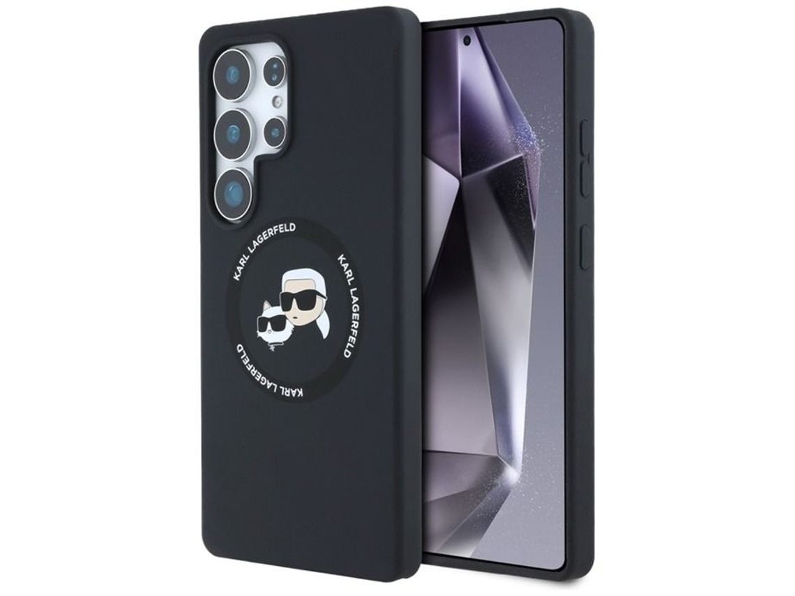 Capa Magsafe Em Silicone Karl Lagerfeld Para Samsung Galaxy S25 Ultra (preto)