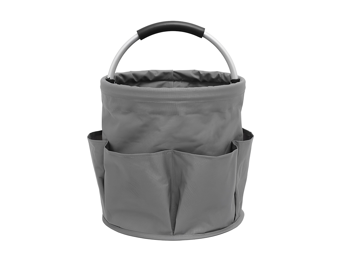 Bolsa Jardim com 6 Bolsos Tela Oxford 600d 17l Plegável Cesto Colheita Organizador Ferramentas