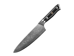 Faca De Chef Szsmart Vg10 Em Aço Damasco 33 Cm Profissional Japonês 67 Camadas Cabo De Fibra De Vidro